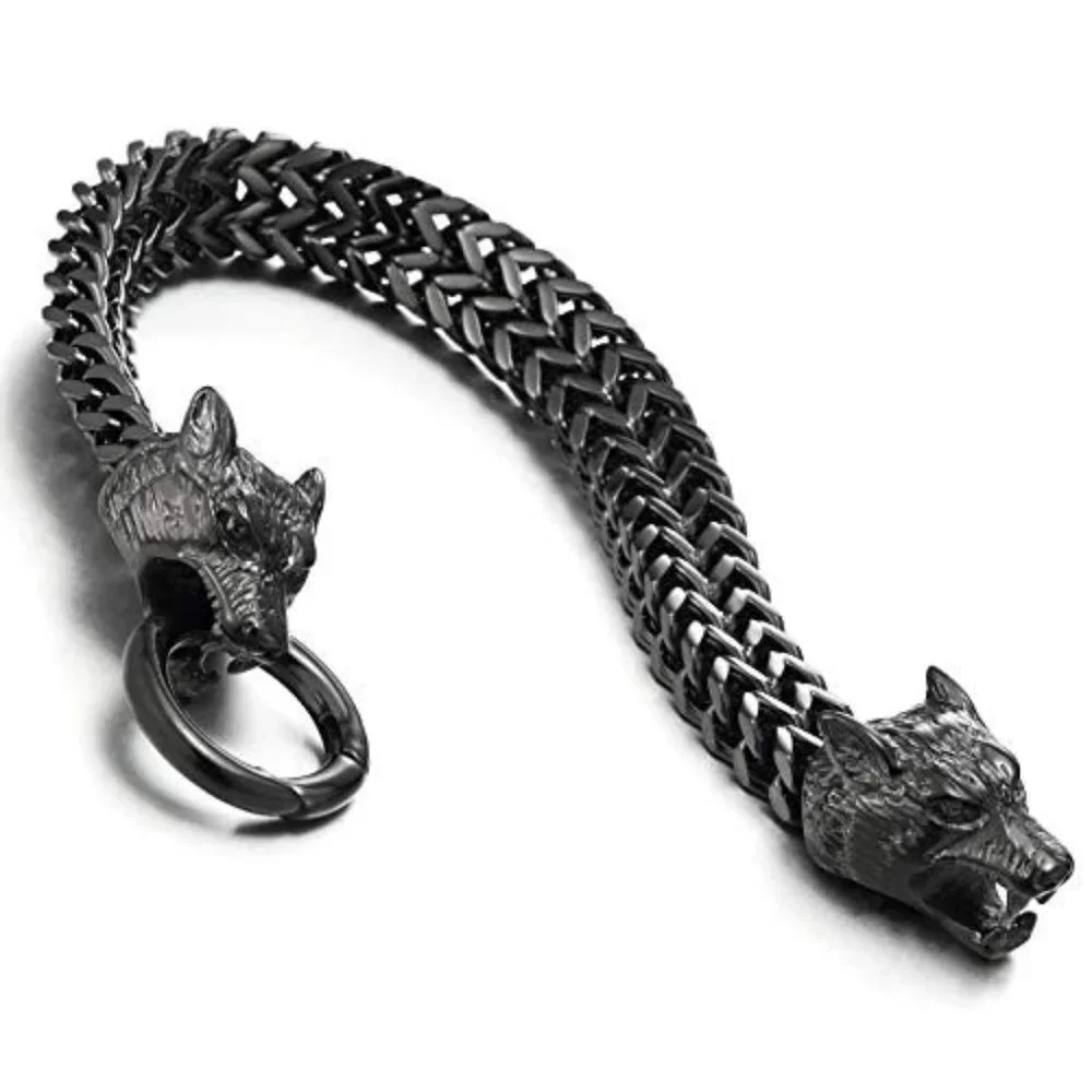 Wolf Punk Gothic Bikers Bracelet
